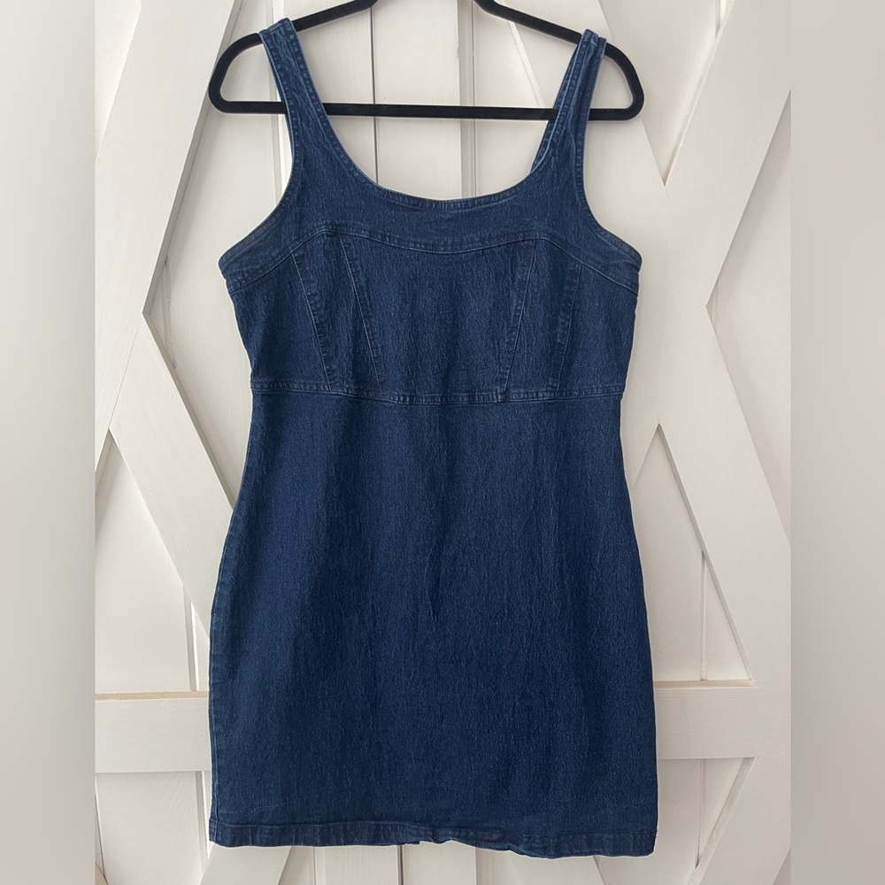 Derek Heart Dark Blue Denim Mini Dress